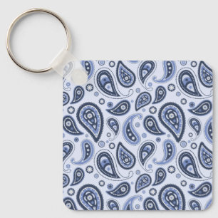 Chaveiro Desenho Intrincado de Estampa Floral Paisley