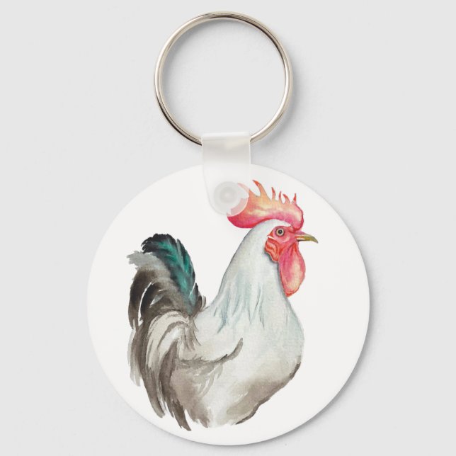 Chaveiro Desenho manual em aquarela de uma galeria (Frente)