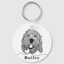 Desenho Personalizado Cachorro de Goldendoodle