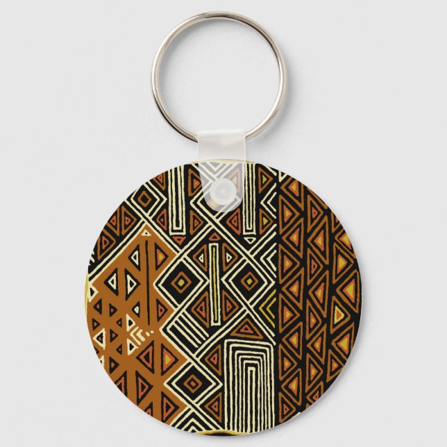 Chaveiro Desenho Tribal Africano Kuba (Frente)