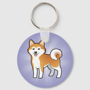 Chaveiro Desenhos animados Akita Inu/Shiba Inu