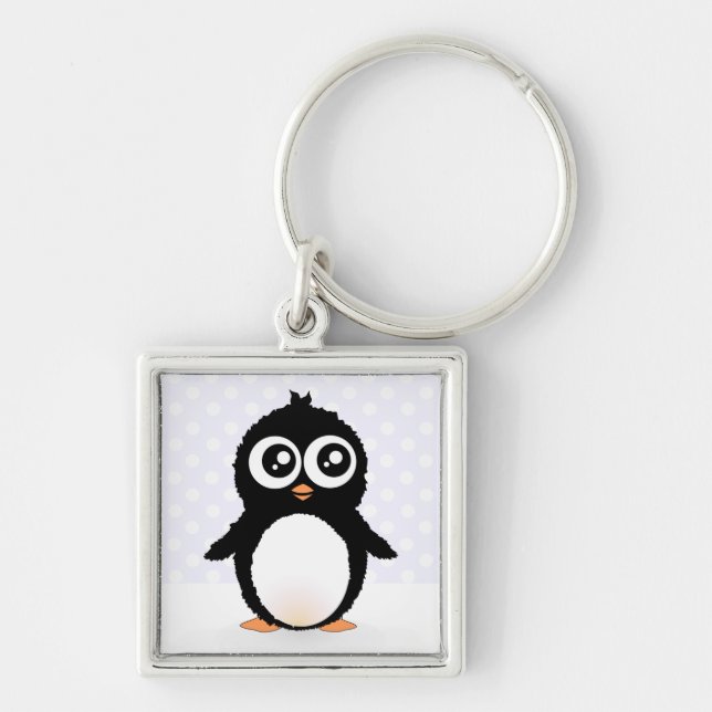 Chaveiro Desenhos animados bonitos do pinguim (Frente)