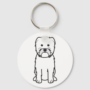 Chaveiro Desenhos animados do cão do Affenpinscher