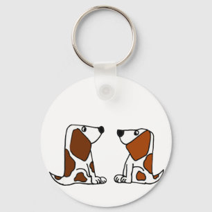 Chaveiro Desenhos animados engraçados dos cães de filhote