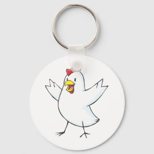 Chaveiro Desenhos animados vermelhos da galinha