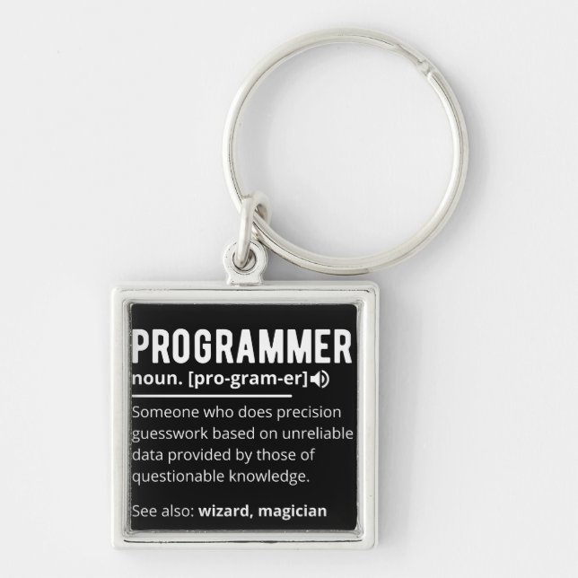 Chaveiro Desenvolvedor de código do programador engraçado s (Frente)