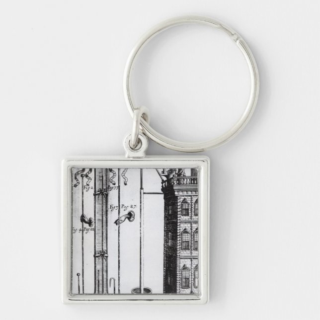 Chaveiro Desenvolvimento de Robert Boyle da bomba de água (Frente)