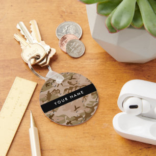 Chaveiro Desert Camouflage Pebbles, o teu nome Personaliza