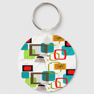 Chaveiro Design abstrato moderno do século médio