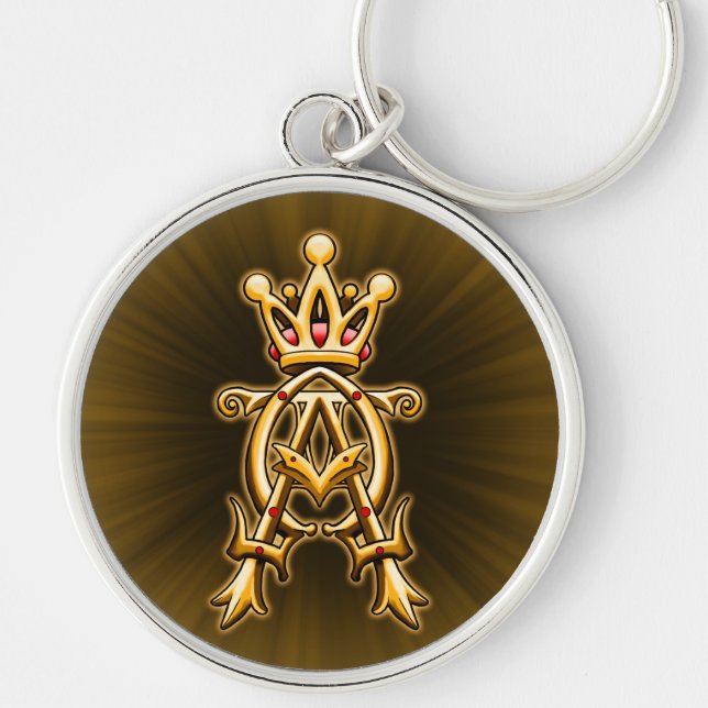Chaveiro Design Alpha Omega King of Kings (Frente)