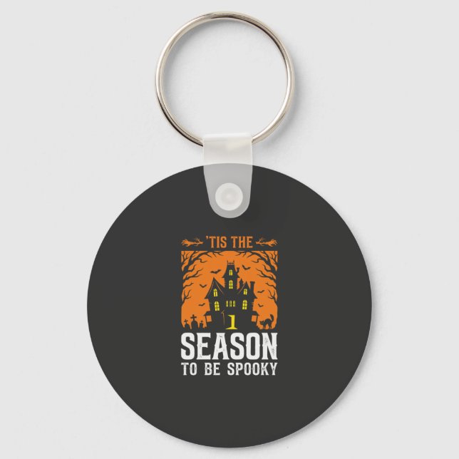 Chaveiro Design Assustador da Temporada de Halloween_1 (Frente)