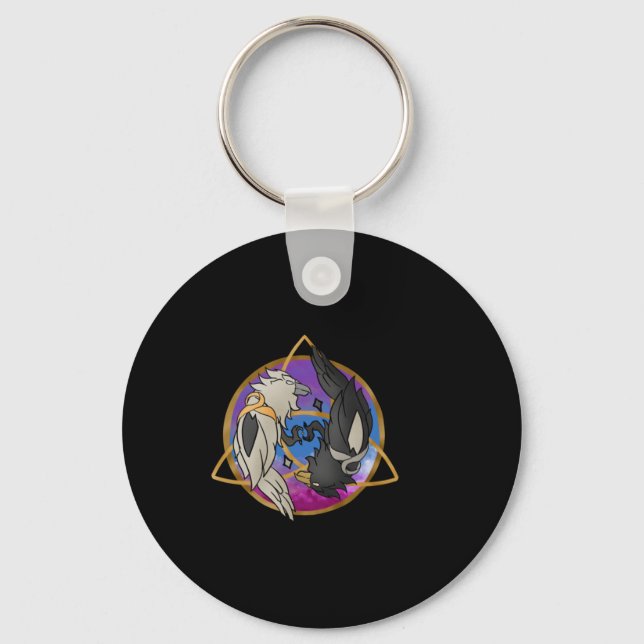 Chaveiro Design Astral Raven de Odin (Frente)