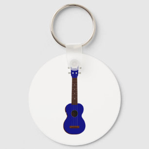 Chaveiro Design azul do Ukulele