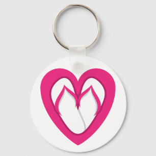 Chaveiro design cor-de-rosa 2 do falhanço de sacudir