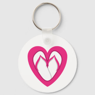 Chaveiro design cor-de-rosa 2 do falhanço de sacudir