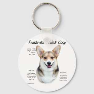 Chaveiro Design da história do Corgi de Galês do Pembroke