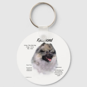 Chaveiro Design da história do Keeshond