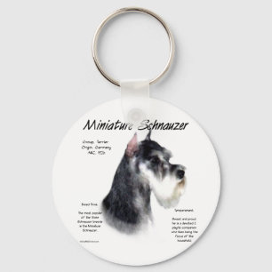 Chaveiro Design da história do Schnauzer diminuto