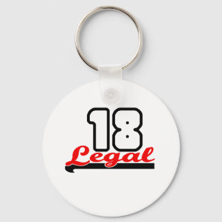 Chaveiro Design de "18" legais