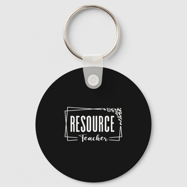 Chaveiro Design De Apreciação De Professores De Recursos Pa (Frente)