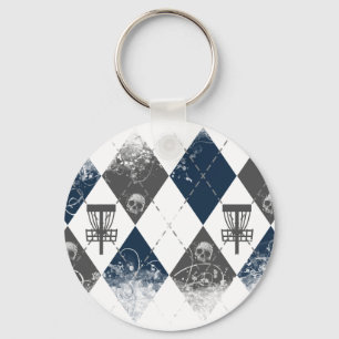 Chaveiro Design de Argyle do golfe do disco