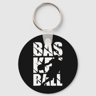 Chaveiro Design de basquete para jogador de basquete e cest