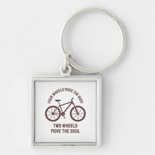 Chaveiro Design de bicicleta legal - Duas Rodas Movem a Alm