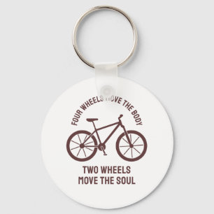 Chaveiro Design de bicicleta legal - Duas Rodas Movem a Alm