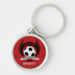 Chaveiro Design de Bola de Futebol Personalizado Para Ama