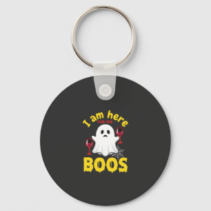 Chaveiro Design de Boos de Vinho de Fantasma de Halloween