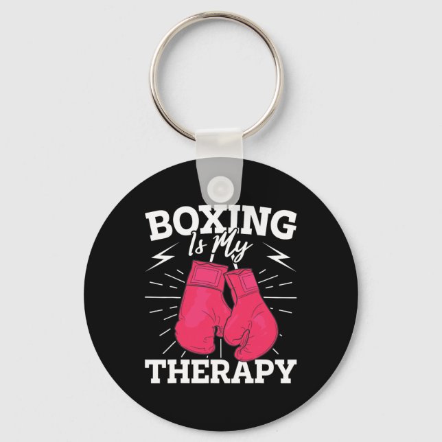 Chaveiro Design de Boxing Motivacional Para Combatentes Pio (Frente)