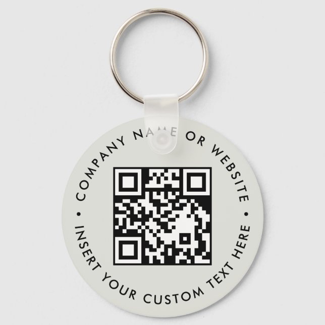 Chaveiro Design de brindes personalizados de marca com QR p (Frente)