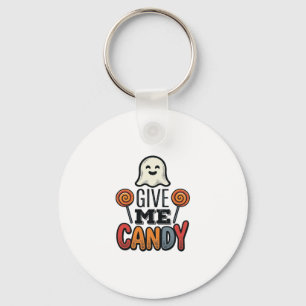 Chaveiro Design de Camisa de Fantasma de Halloween Vintage