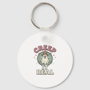 Chaveiro Design de Camisa de Halloween Creep It Real Ghost 