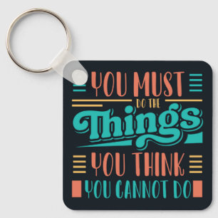 Chaveiro Design de camisa motivadora