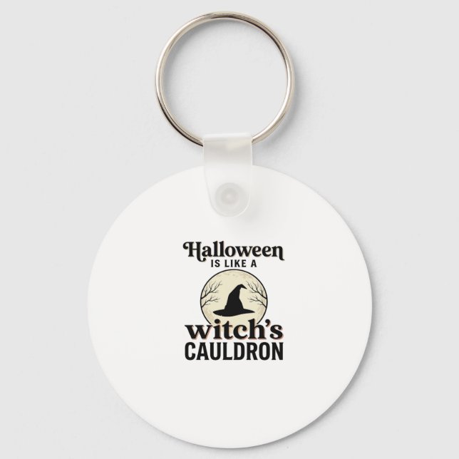 Chaveiro Design de Camisa Vintage Castelo Assombrado Hallow (Frente)