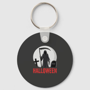 Chaveiro Design de Cemitério do Ceifador de Halloween
