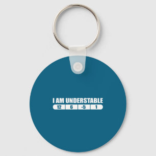 Chaveiro Design de Citação de Disc Golf Engraçado, Eu Sou I