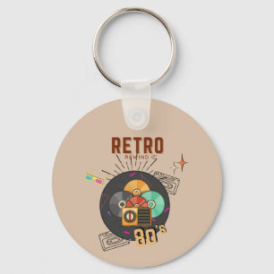 Chaveiro Design de Cobrir de CD de música dos anos 80/90
