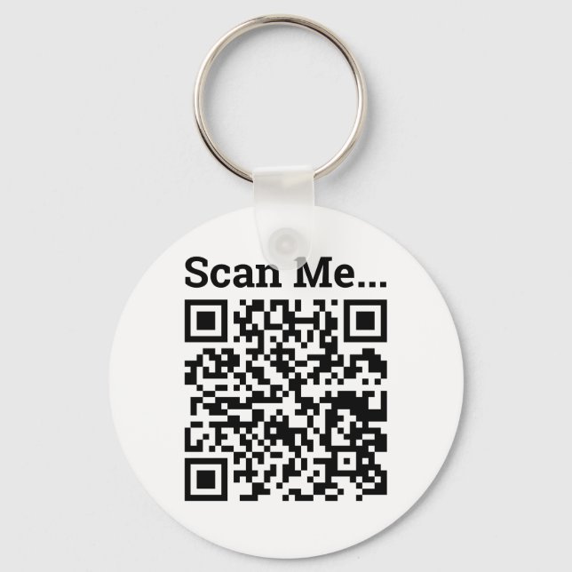 Chaveiro Design de Código QR (Frente)