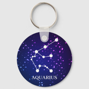 Chaveiro Design de constelação de Aquarius Zodiac