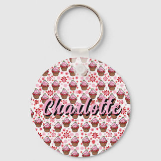 Chaveiro Design de Cupcake Kawaii - Ilustração de Deserto B