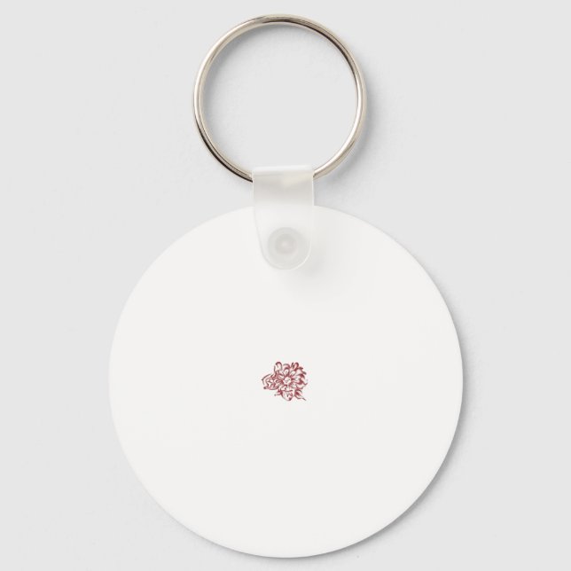 Chaveiro Design de decoração de cor vermelha (Frente)