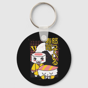 Chaveiro Design de desenho animado engraçado de lutadores d