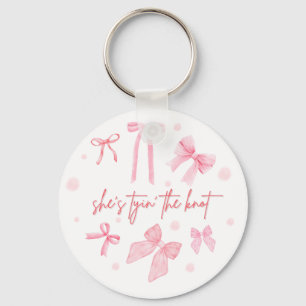 Chaveiro Design de Despedida de Solteira She's Tying the Kn