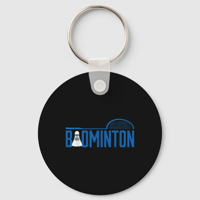 Chaveiro Design de Desportivo de Badminton Racket (Frente)