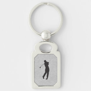 Chaveiro Design de Esporte de Golfe em Couro