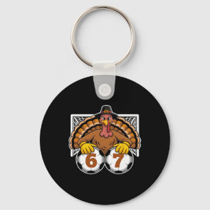 Chaveiro Design de esportes de Ação de Graças engraçado mem