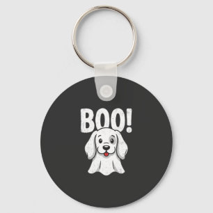 Chaveiro Design de Fantasma de Cachorro Fofo do Halloween B