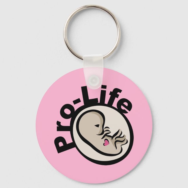 Chaveiro Design de Feto Pro-Life (Frente)